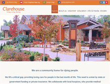 Tablet Screenshot of clarehouse.org